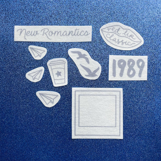 1989 TV Inspired Embroidery Stick and Stitch Stickers