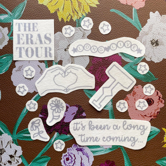 The Era's Tour Inspired Embroidery Stick and Stitch Stickers