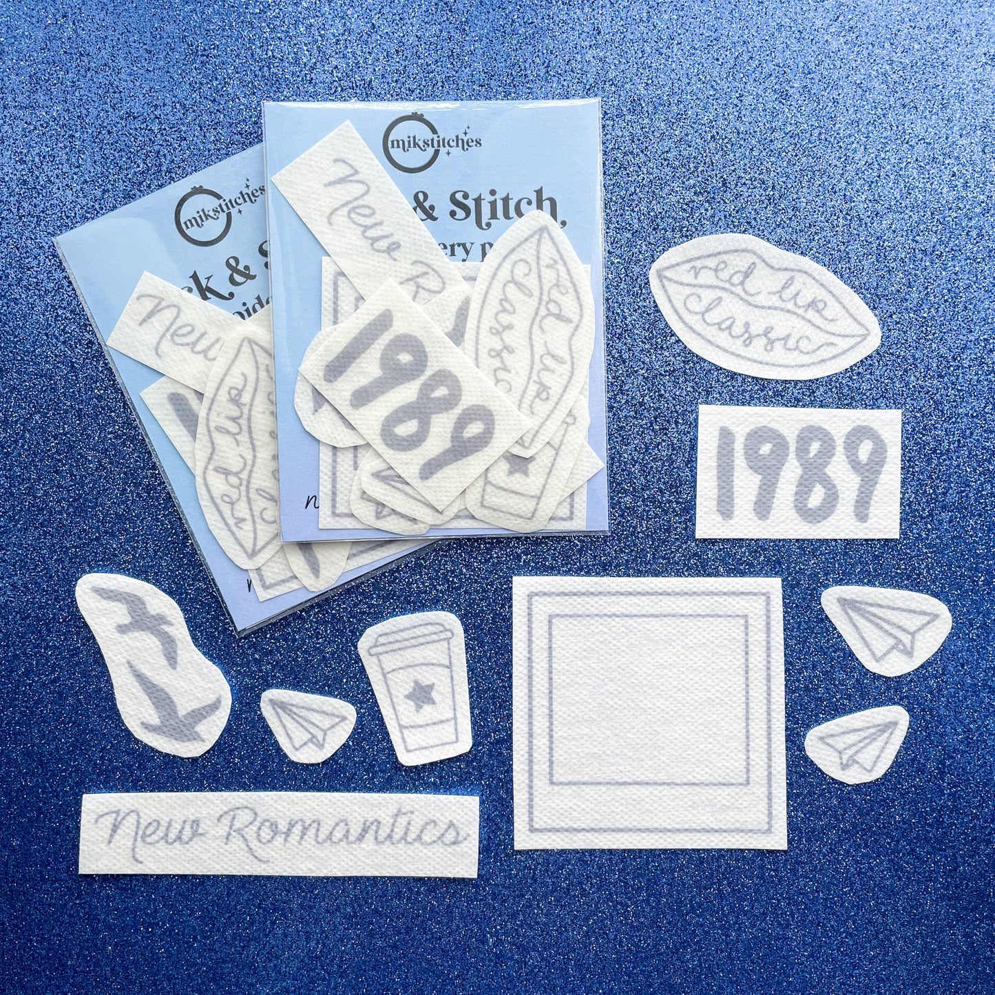 1989 TV Inspired Embroidery Stick and Stitch Stickers