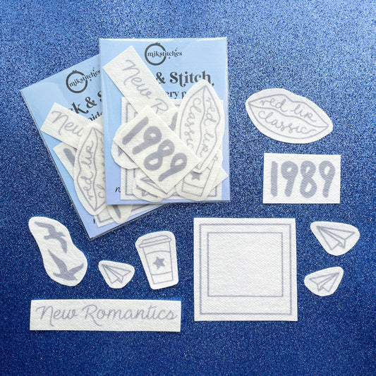 1989 TV Inspired Embroidery Stick and Stitch Stickers