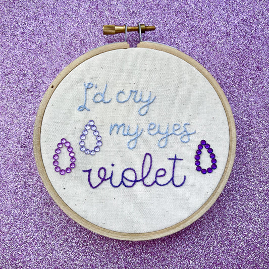 Elizabeth Taylor TLOAS Inspired 4 Inch Embroidery Hoop